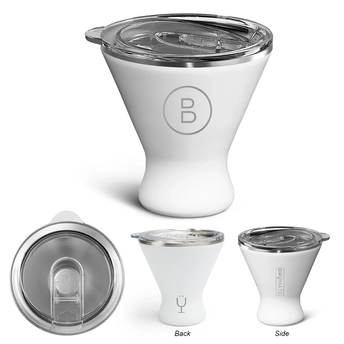 Ten ounce MargTini cocktail tumbler standing on a plain surface
