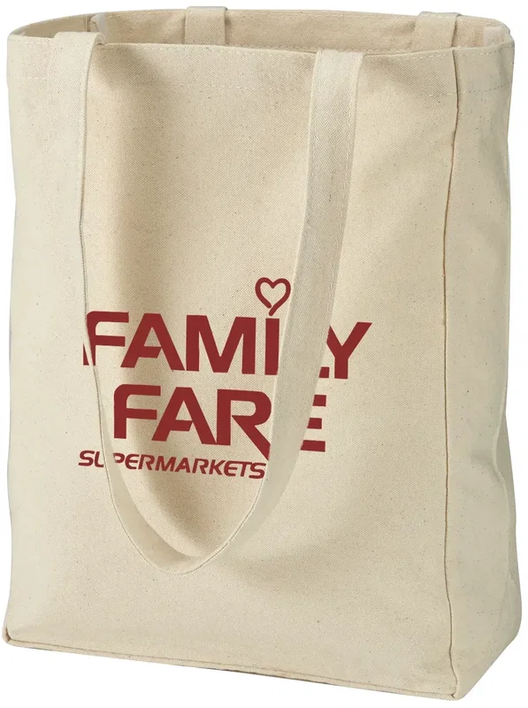 Personalized Cotton Canvas Tote Bag - 10 oz. โ view 1