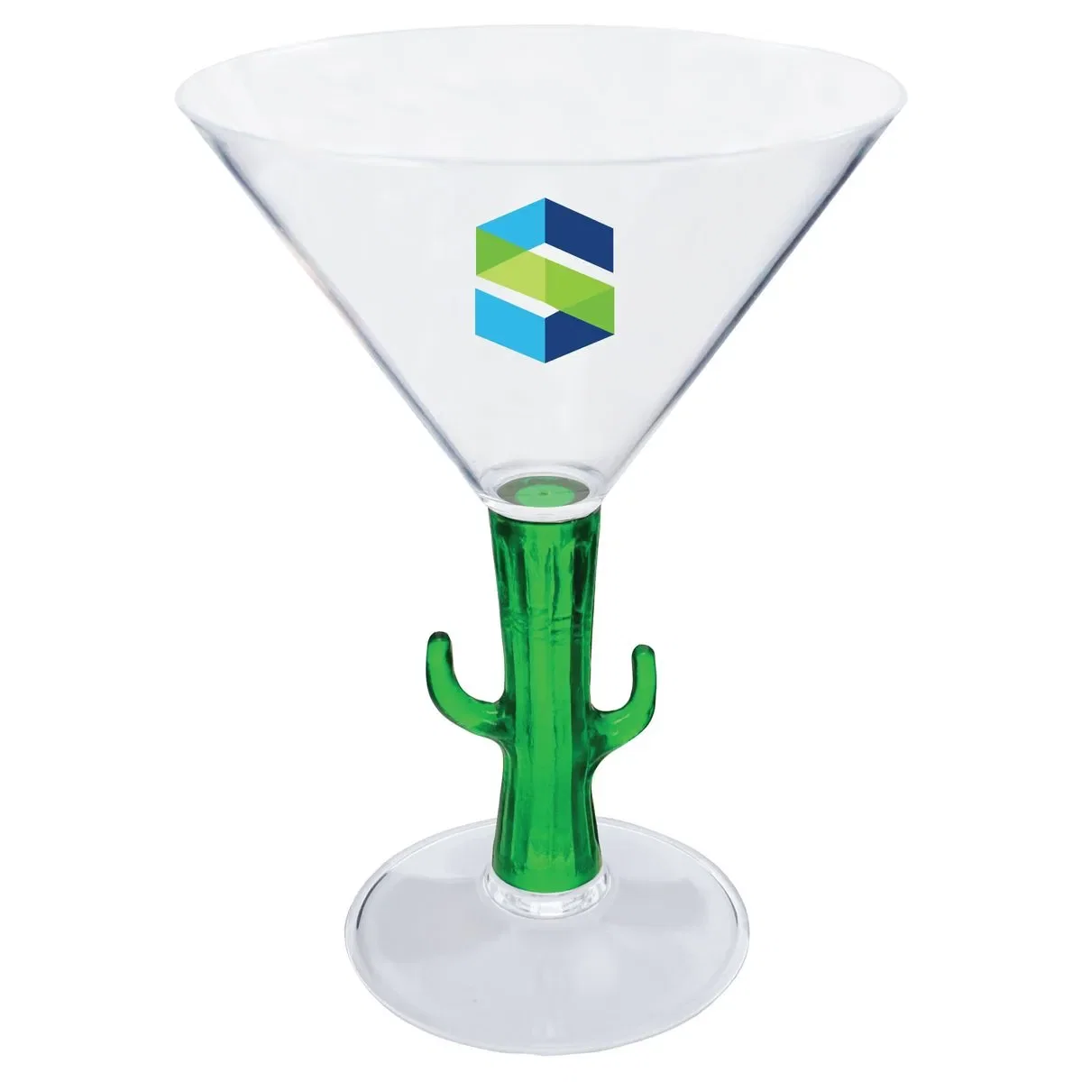10 oz. Novelty Stem Plastic Martini Glass — view 2