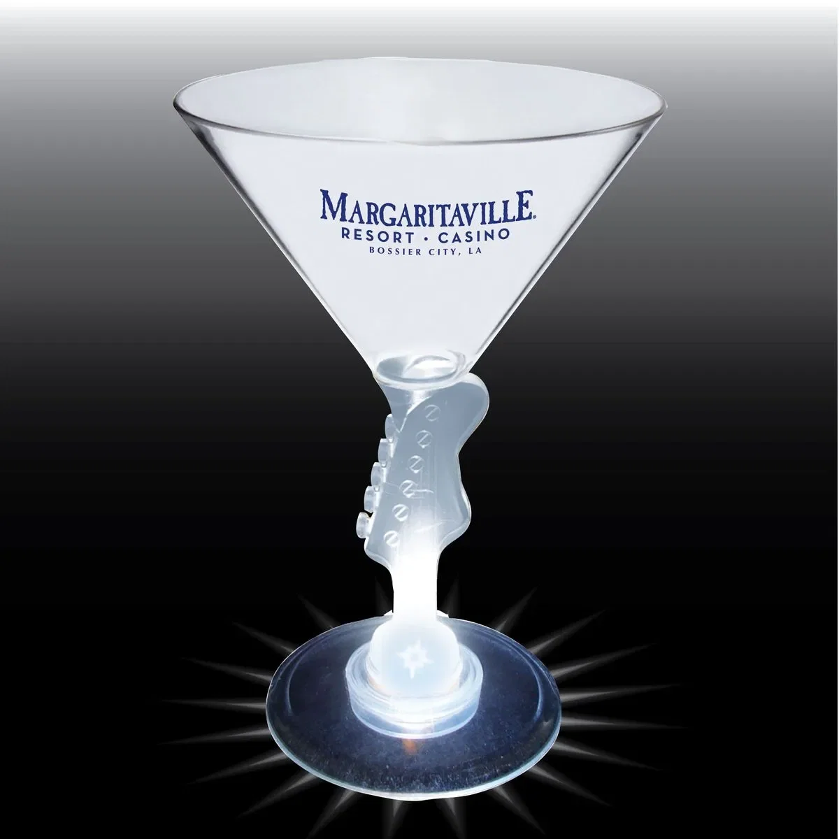 10 oz. Novelty Stem Plastic Martini Glass — view 4