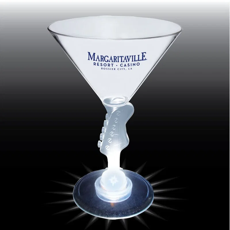 10 oz. Novelty Stem Plastic Martini Glass — view 4