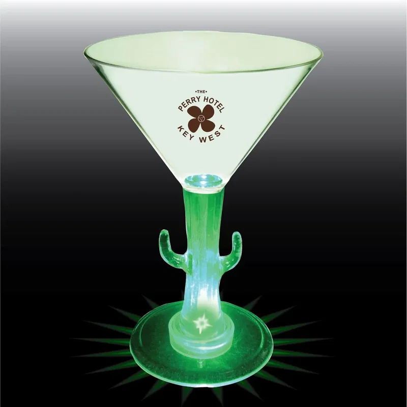 10 oz. Novelty Stem Plastic Martini Glass — view 5
