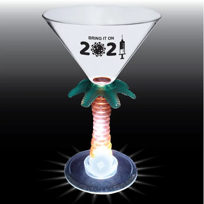 10 oz. Novelty Stem Plastic Martini Glass — view 6