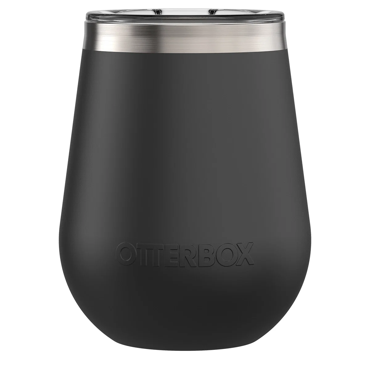 Held by the tapered body while sipping outdoors