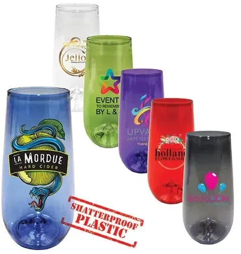 10 oz. Plastic Stemless Champagne Flute — view 8
