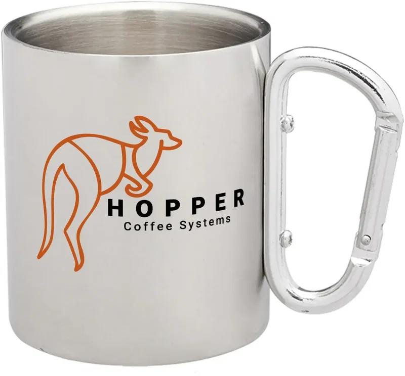 Carabiner Stainless Steel Mug — view 5