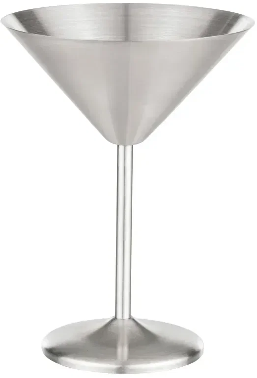 Custom Engraved Stainless Steel Martini Glass — view 2