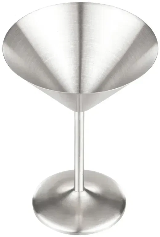 Custom Engraved Stainless Steel Martini Glass — view 3