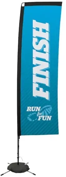 10' Premium Rectangle Sail Sign Kit (Single-Sided with Scissor Base)