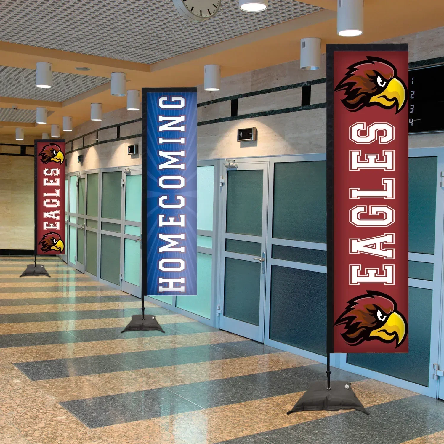 10' Premium Rectangle Sail Sign Kit (Single-Sided with Scissor Base) — view 3