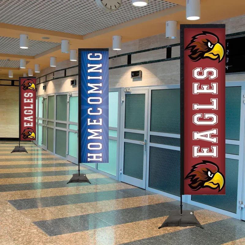 10' Premium Rectangle Sail Sign Kit (Single-Sided with Scissor Base) — view 3