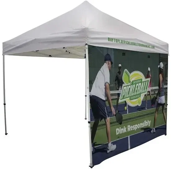 10' Tent Full Wall (Dye Sublimated, Double-Sided) — view 1