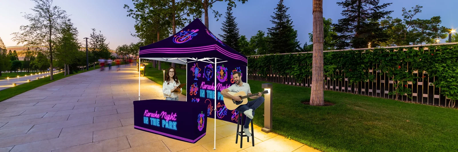 10' Tent Full Wall (Dye Sublimated, Single-Sided) — view 5