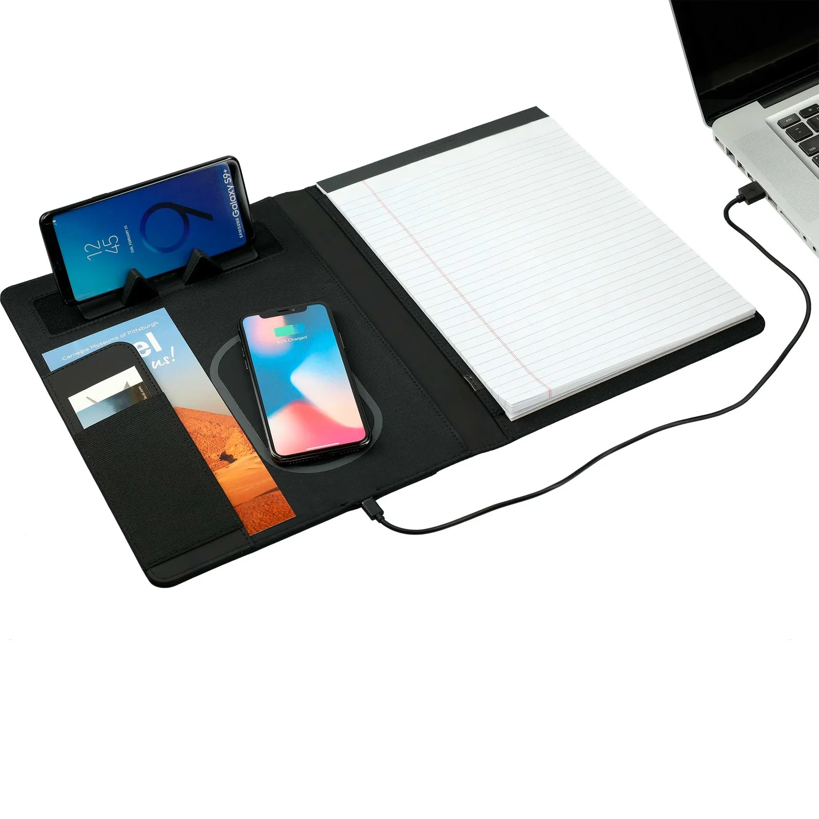 10" x 12.5" Vienna Wireless Charging Writing Pad with FSC® Mix Paper — view 13