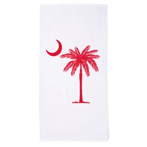 30 x 60 Inch Jacquard Woven Cotton Beach Towel, Jacquard-Woven Imprint