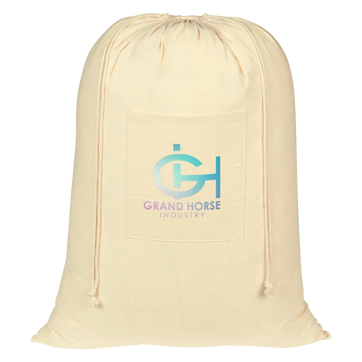 Hotel guest laundry bag shown in full with clean edges and no clutter