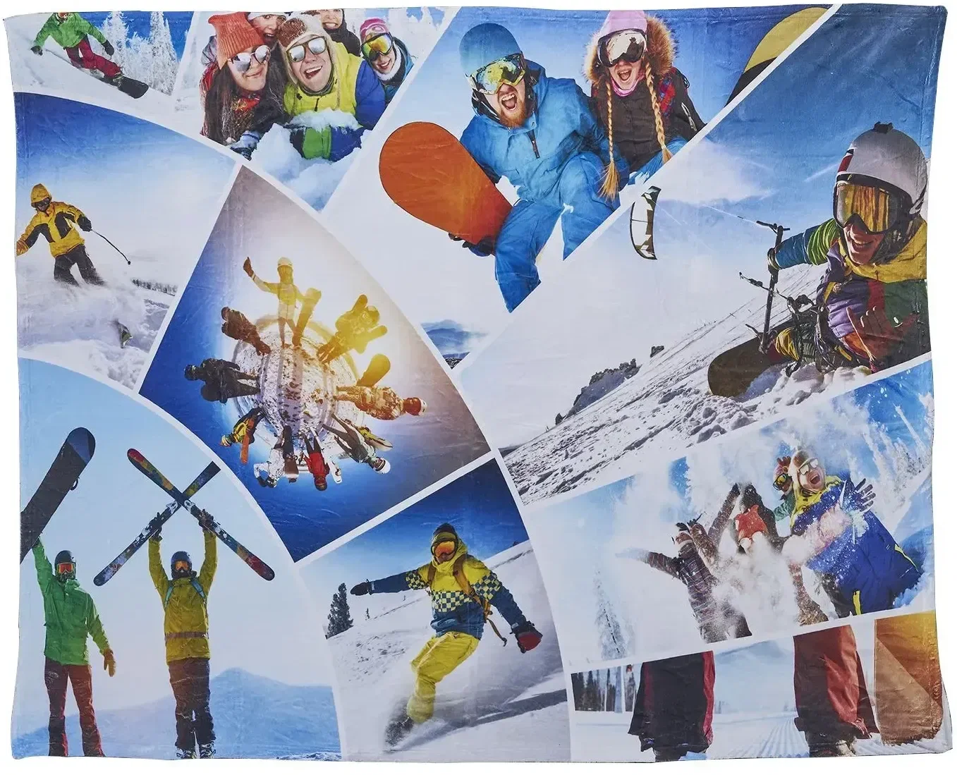 100% Polyester Mini Epic Plush Sublimated Blanket — view 3
