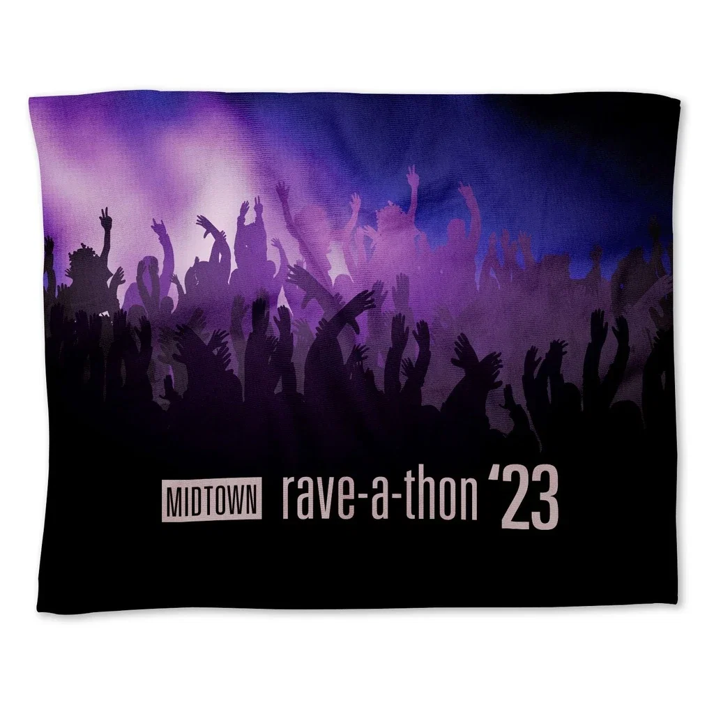 100% Polyester Mini Epic Plush Sublimated Blanket — Custom — view 4