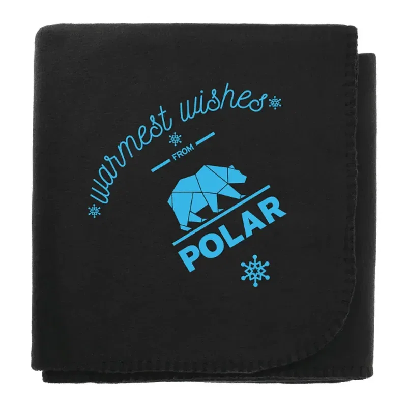 Custom Recycled PET Fleece Blanket - 50" x 60" — view 4