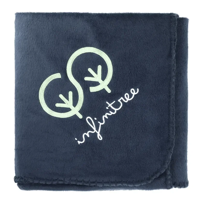 Custom Recycled PET Fleece Blanket with Pouch — view 2