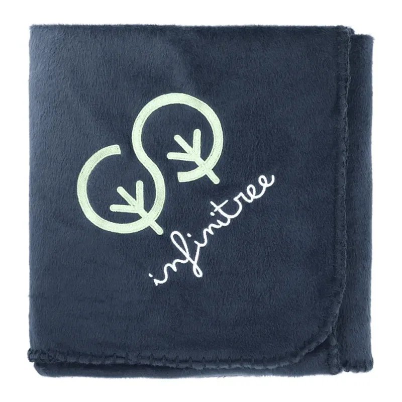 Custom Recycled PET Fleece Blanket with Pouch — view 2