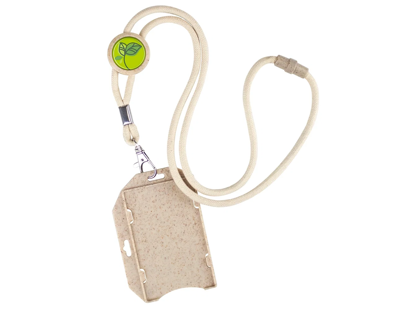 100% Sustainable Lanyard & ID Holder with Braided Cotton Cord