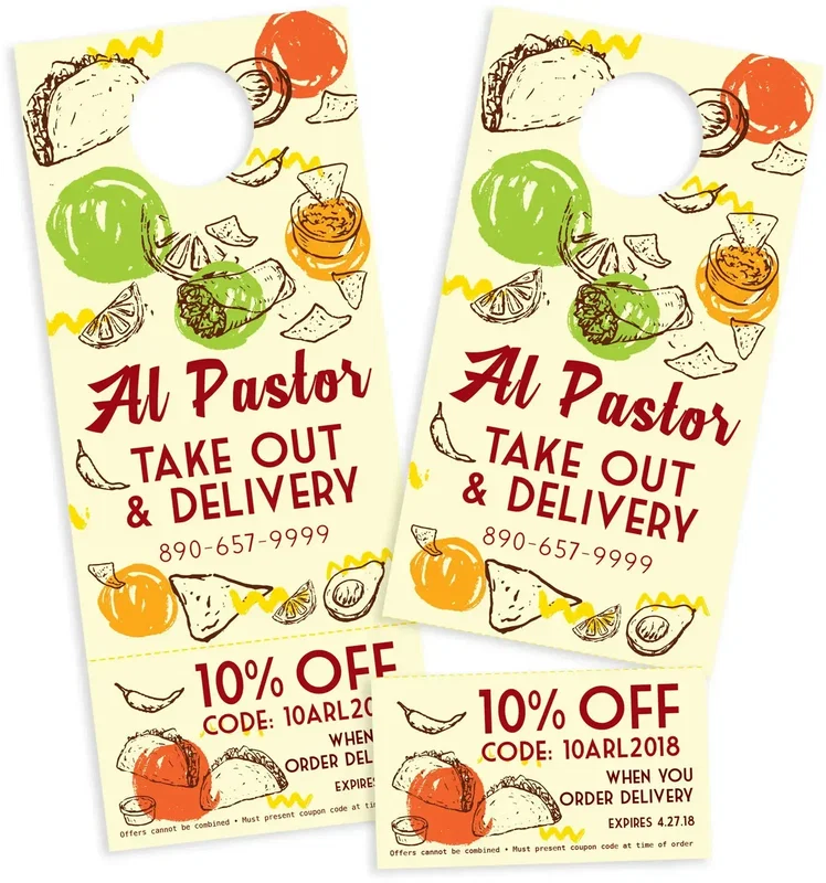 Custom Printed Door Hangers (10 pt) — view 2