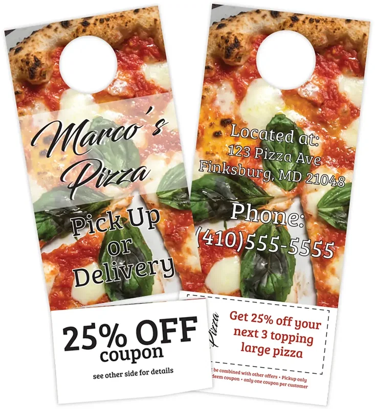 Custom Printed Door Hangers (10 pt) — view 3