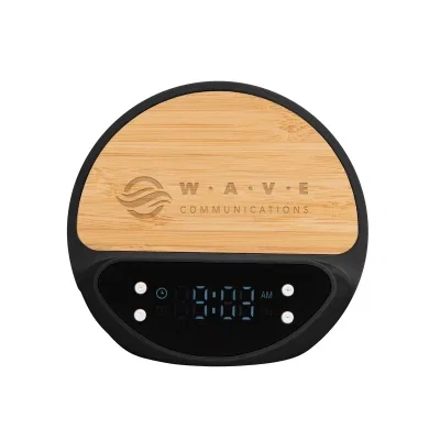 Wood grain running across the bamboo front panel