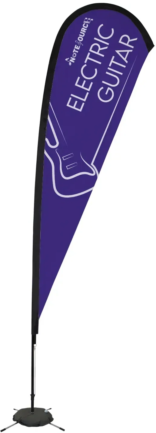 11.5' Elite Teardrop Nylon Sail Sign Kit (Single-Sided with Scissor Base) — view 5
