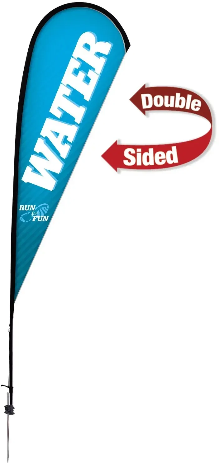 11.5' Premium Teardrop Sail Sign Kit (Double-Sided with Ground Spike) — view 3
