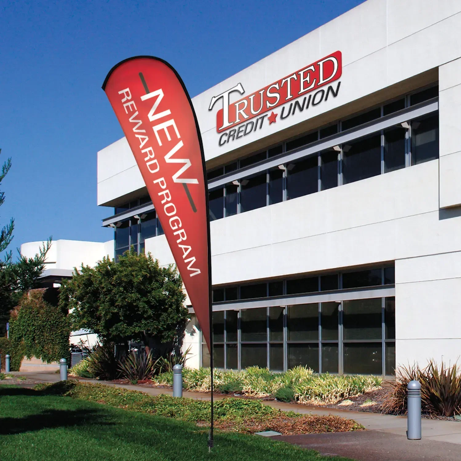 11.5' Premium Teardrop Sail Sign Kit (Single-Sided with Ground Spike) — view 3