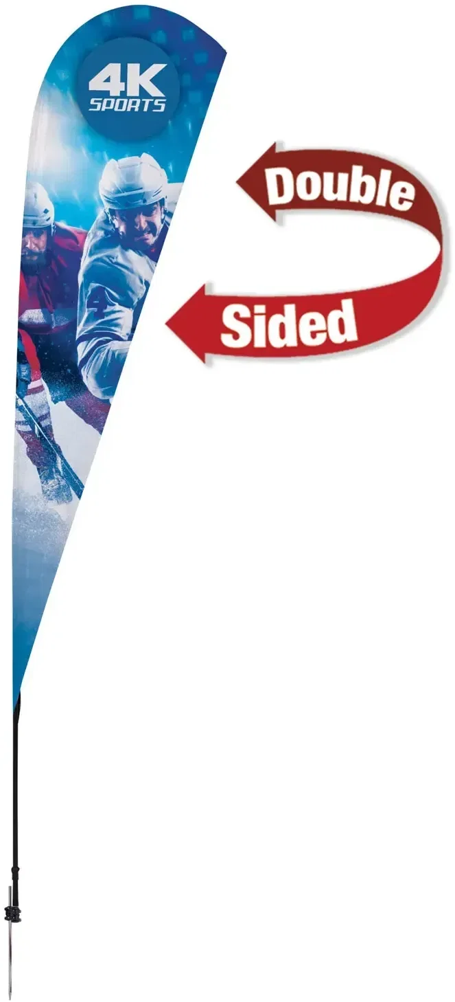 11.5' Streamline Teardrop Sail Sign Kit (Double-Sided with Ground Spike) — view 2