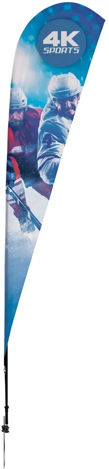 11.5' Streamline Teardrop Sail Sign Kit (Single-Sided with Ground Spike) — view 6