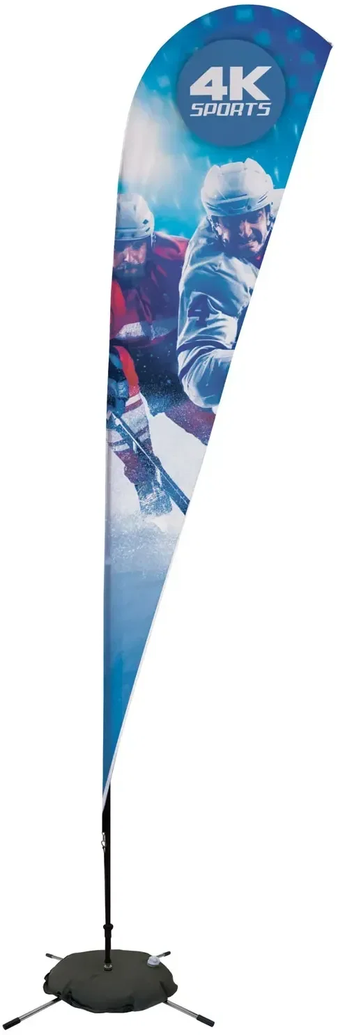 11.5' Streamline Teardrop Sail Sign Kit (Single-Sided with Scissor Base) — view 6