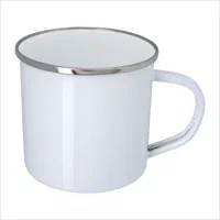 11.8 oz. Enamel Mug with Stainless Steel Rim with Steel Coating — view 3