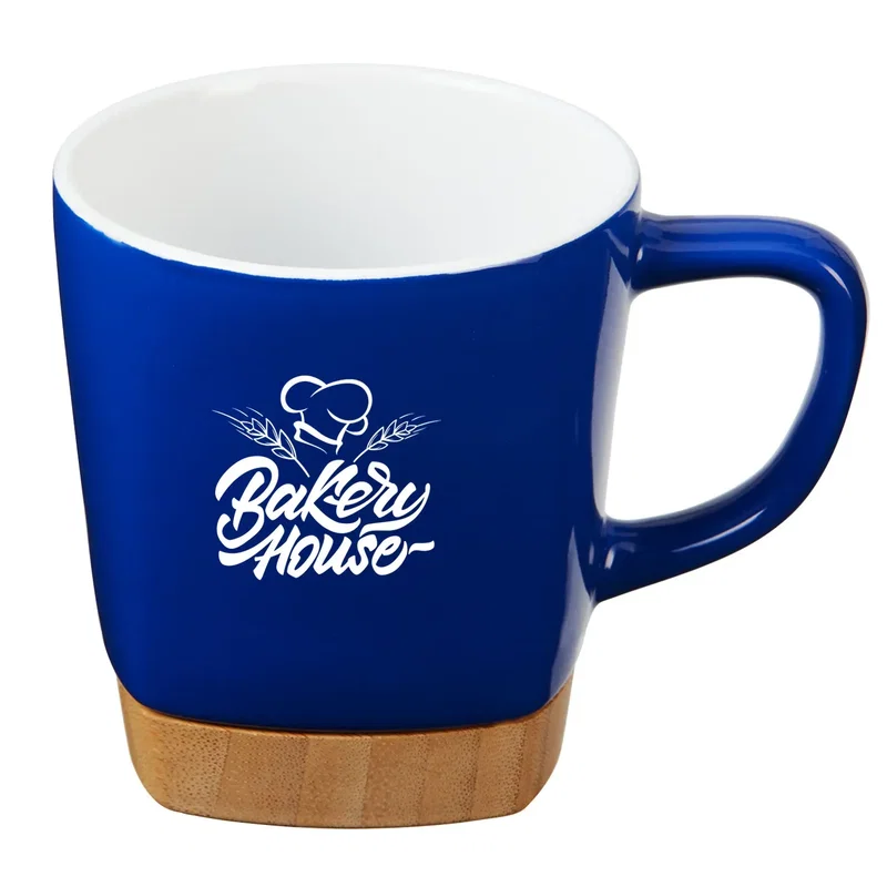 11 oz. Ceramic Mug w/ Removable Bamboo Coaster — view 11