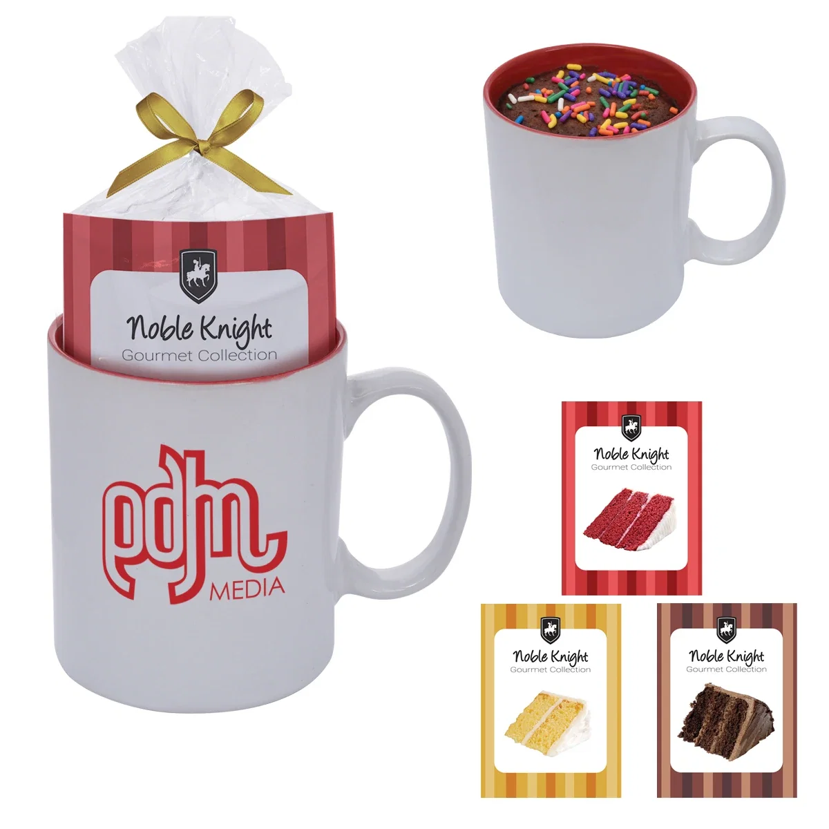 11 Oz. Colored Stoneware Mug With Mug Cake — view 2