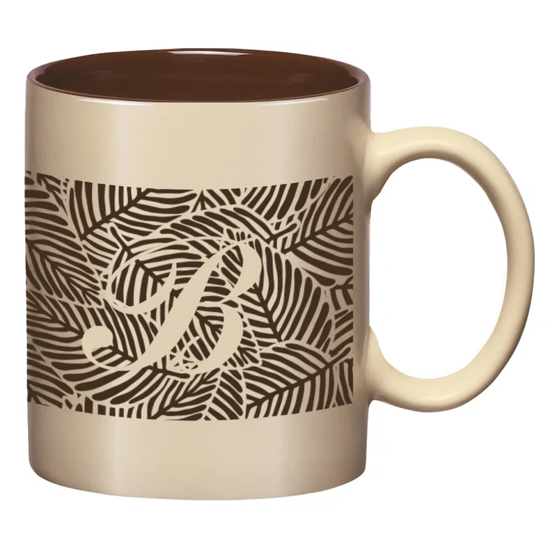 Handle detail shown from the side of the eleven-ounce cup