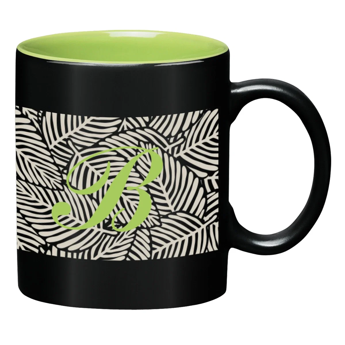 Two mugs paired to compare interior color options