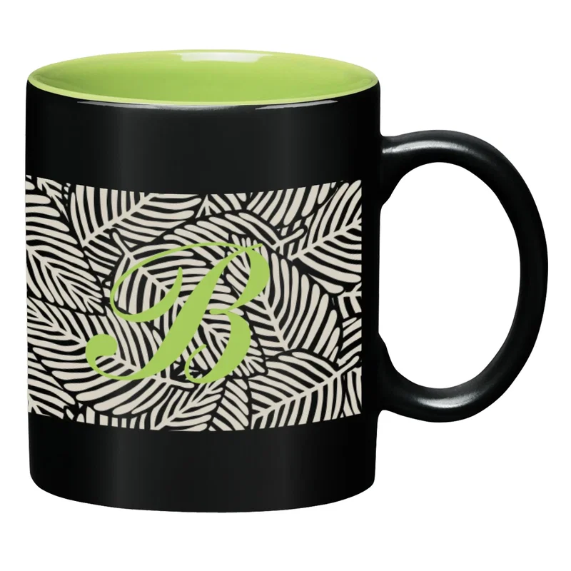 Two mugs paired to compare interior color options