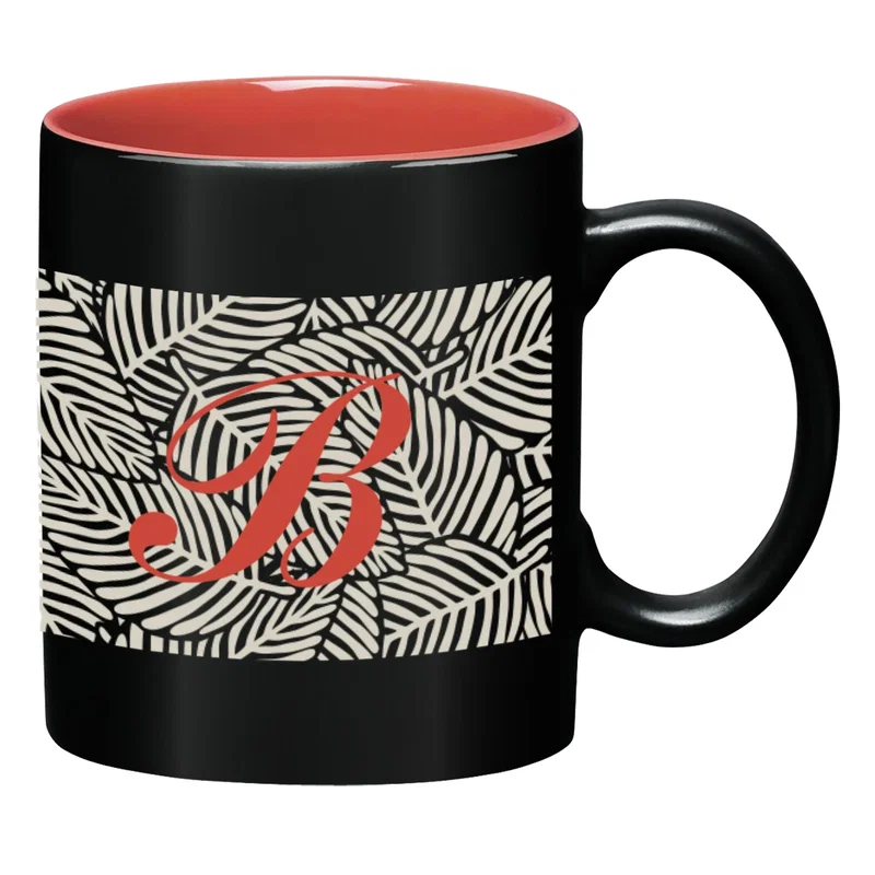 Mug resting on a desk during a morning break