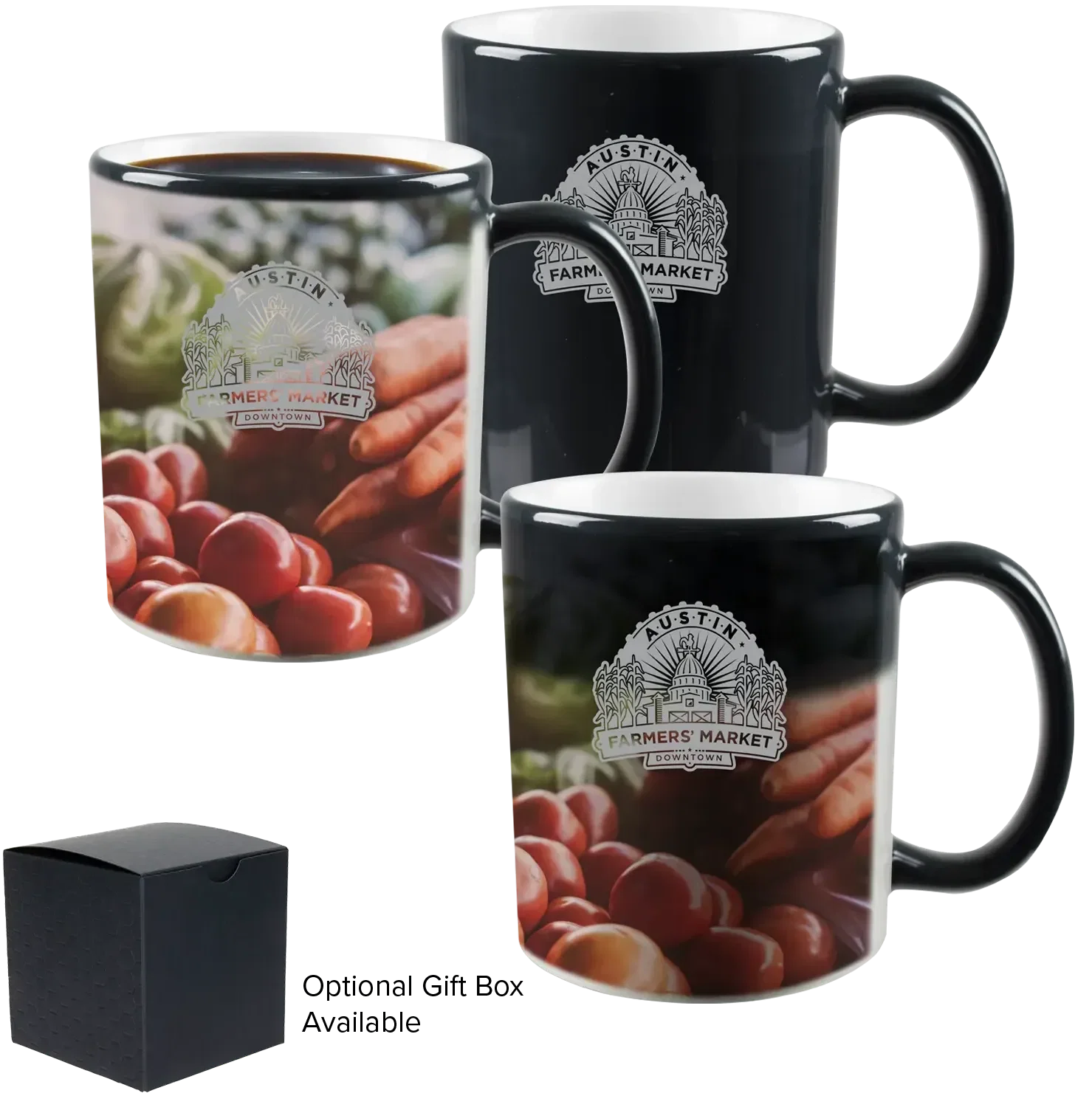 Mystique® Color-Changing Stoneware Mug (11 oz) — view 2
