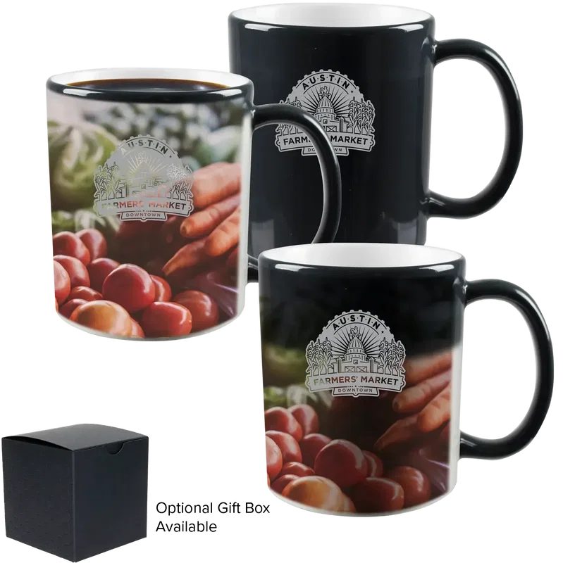 Mystique® Color-Changing Stoneware Mug (11 oz) — view 2