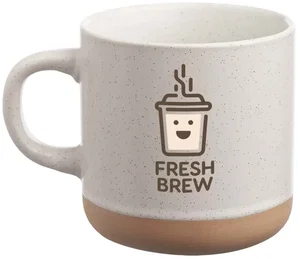 Personalized Petite Clay Ceramic Mug - 11 oz. (2 Color Imprint)