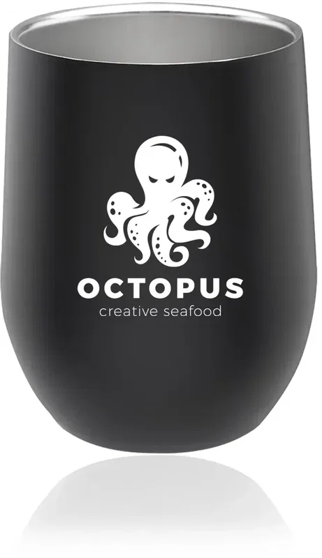 Custom Logo Stemless Wine Glasses - 11 oz. — view 3