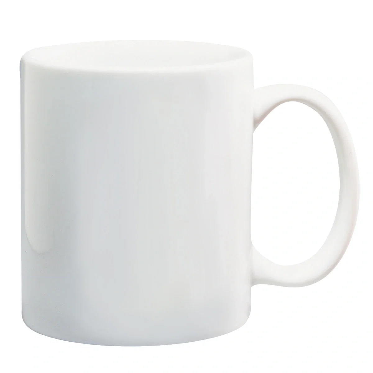 Blank side panel of the classic coffee cup
