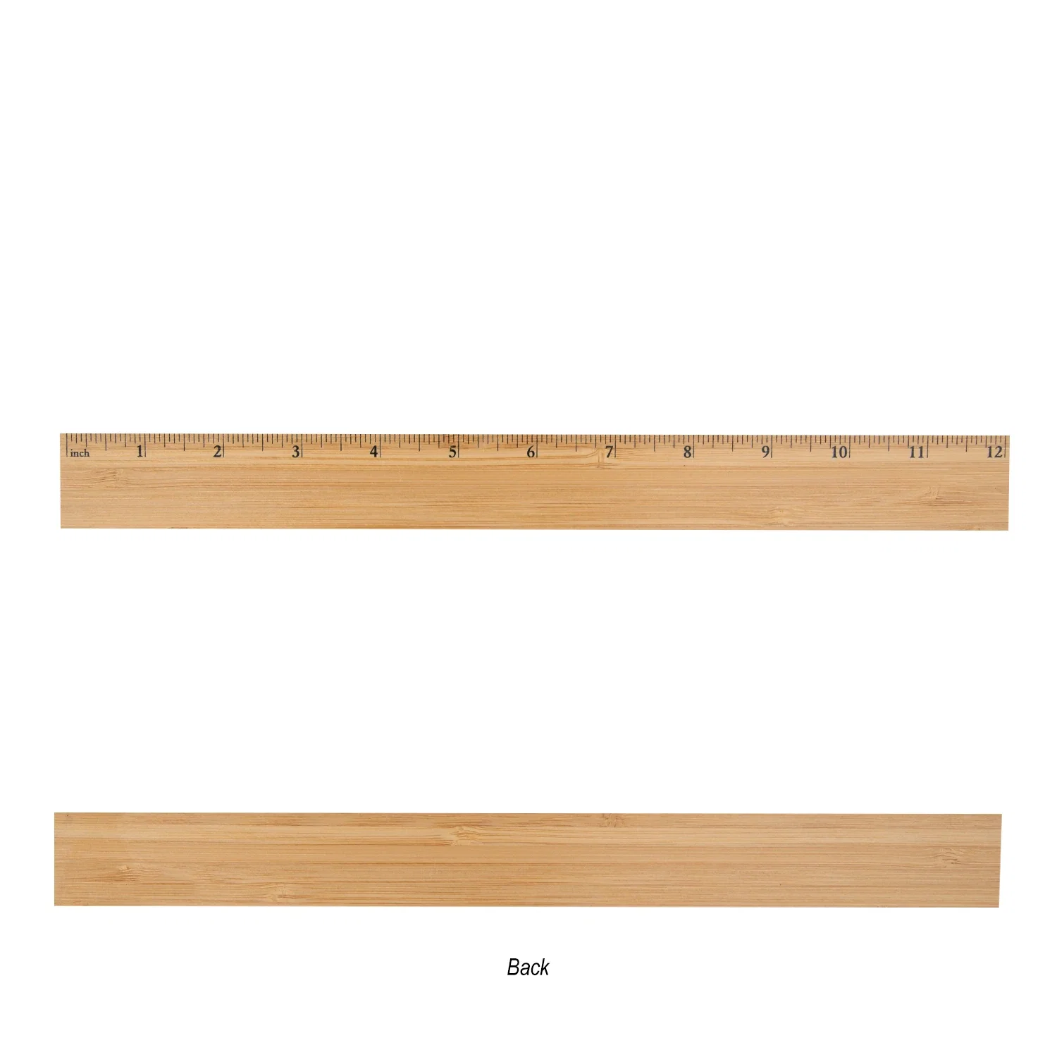 Flat overhead view of the full measuring stick