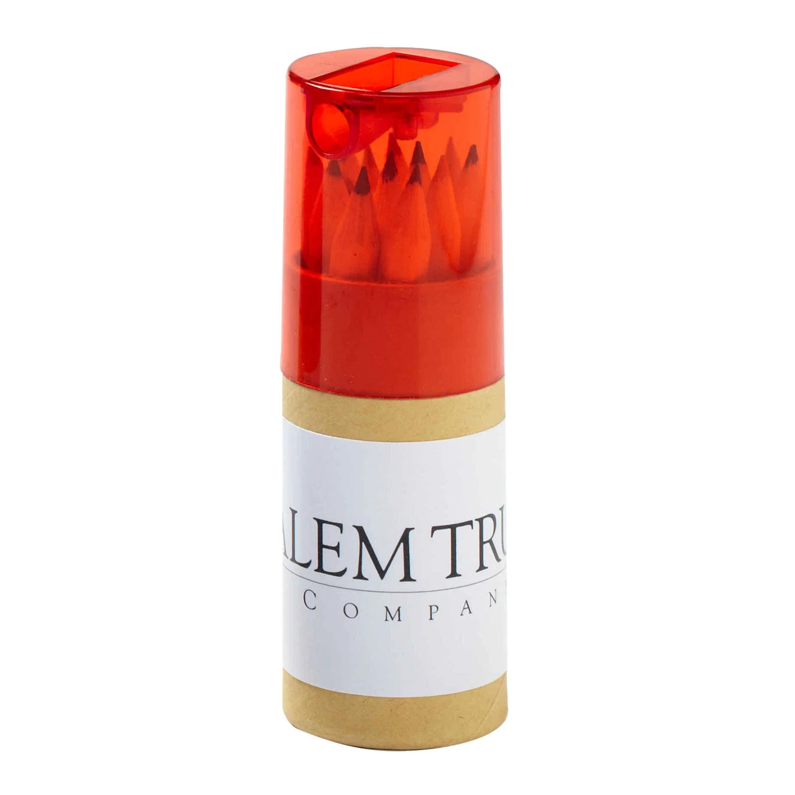 12-Color Pencil Set in Tube with Sharpener — view 2