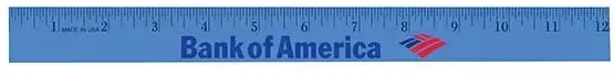 12" Enamel Wood Ruler - English Scale — view 11
